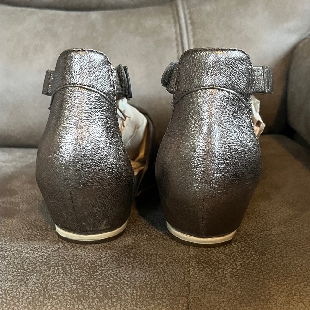 Dansko Vivian Gladiator Strappy Metallic Leather Sandals - Picture 6 of 12
